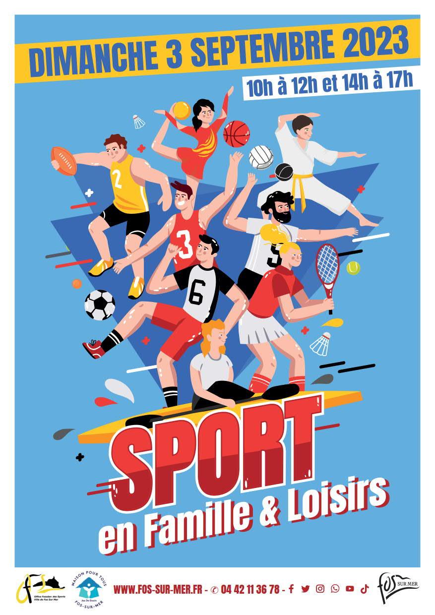 Affiche sport en famille loisirs 1