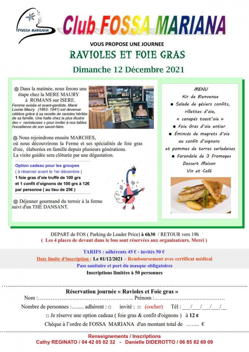 Annonce sortie ravioles foie gras 1