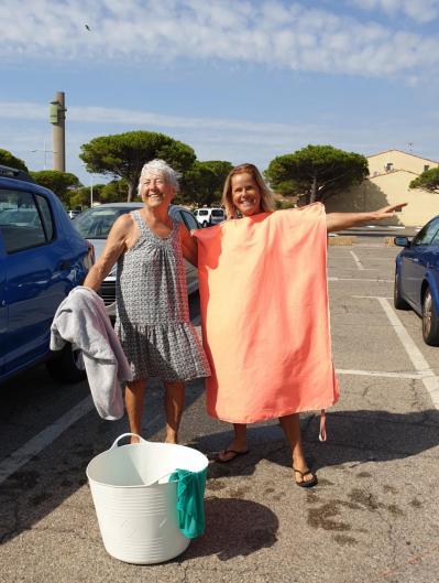 Astuce avec 2 serviettes de bain