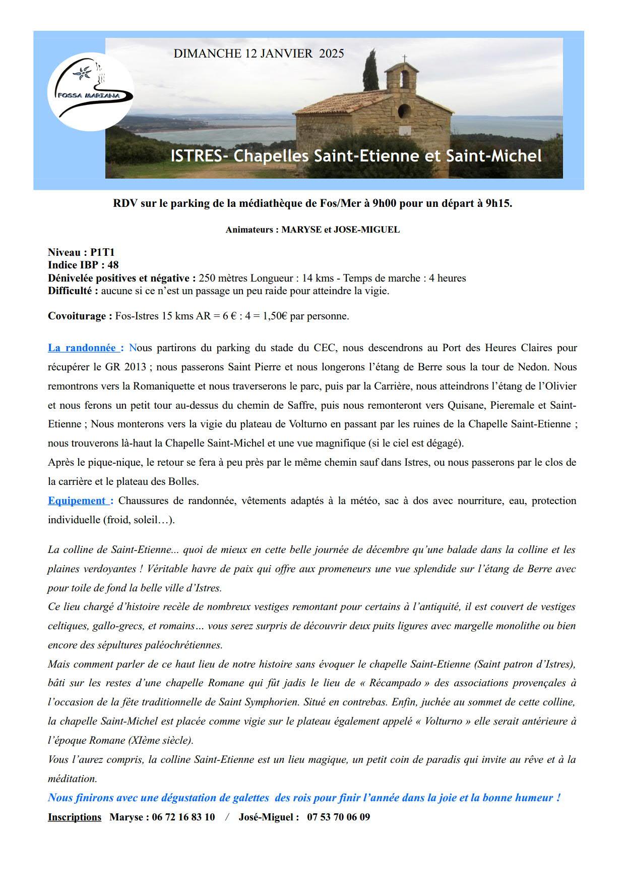 Rando istres 12 janvier 2025 1