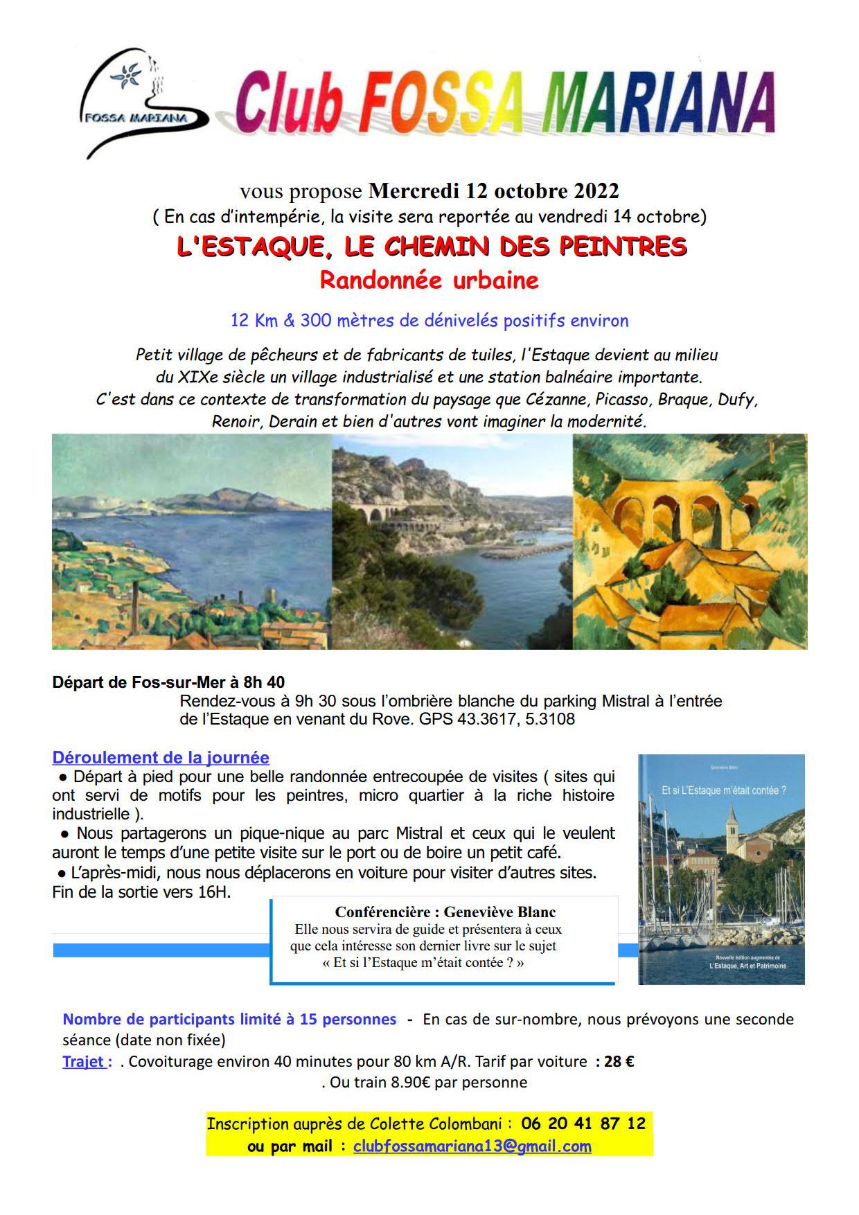 Randonnee urbaine l estaque le chemin des peintres annoncesite