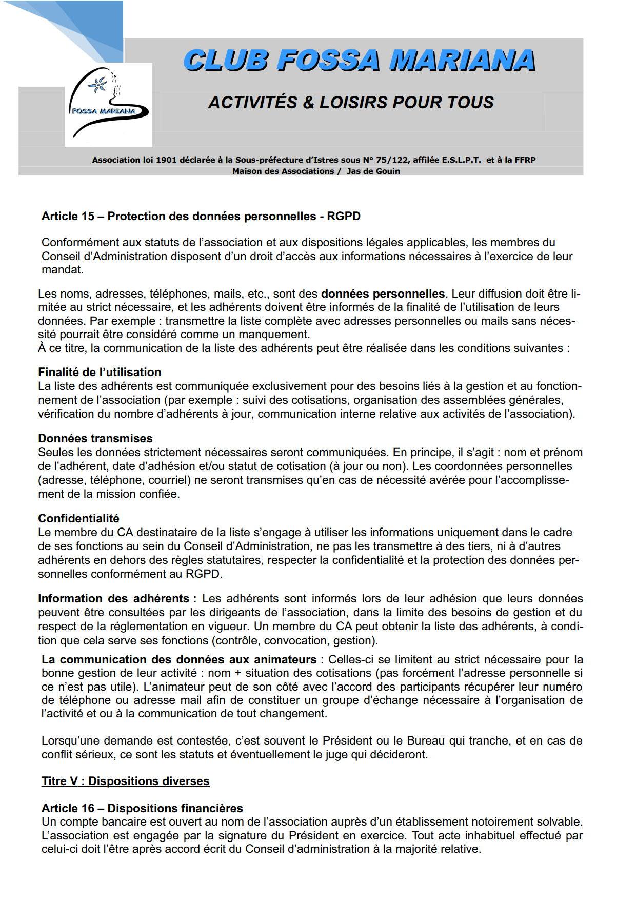 Reglement interieur 2025 club fossa mariana 5
